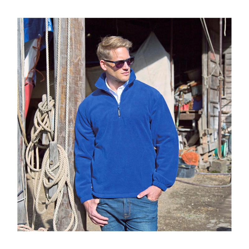 Pull Polaire Homme Col Montant - Chaud D'hiver Avec Patchwork Et Poches Poitrine - Pour Travail, Extérieur, Loisirs