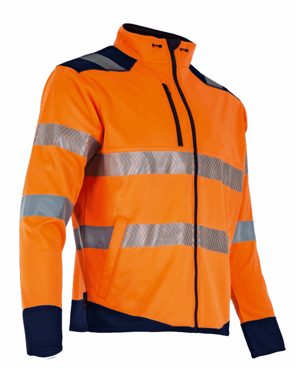 softshell Haute visibilté avec membrane vue de devant