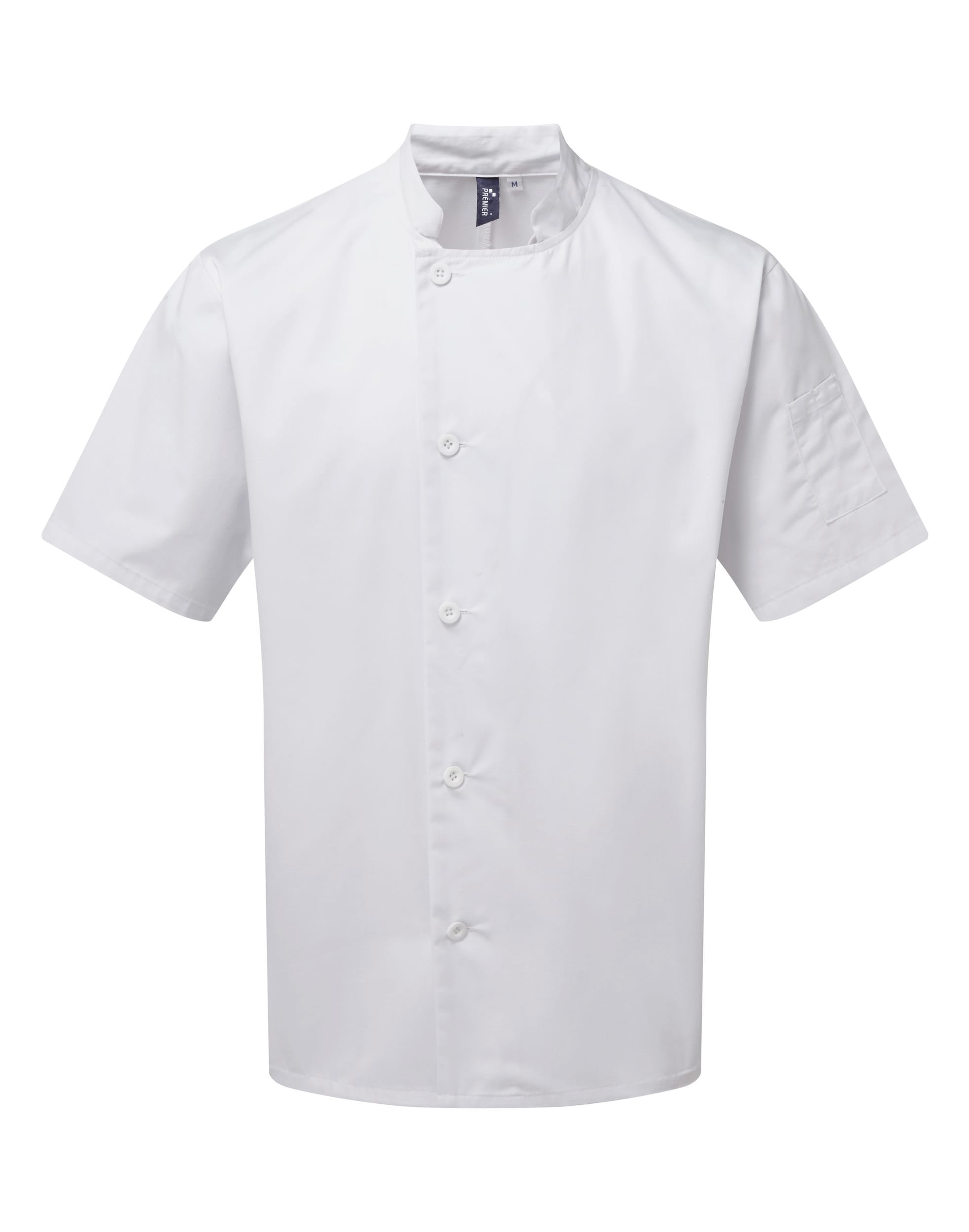 Veste cuisine manches courtes – coloris blanc
