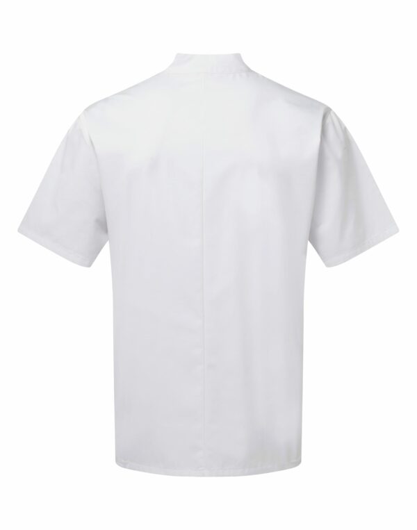 veste cuisine manches courtes dos disponible à roanne